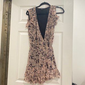 ❤️All Saints XSmall Purple Floral Wrap Dress NWOT